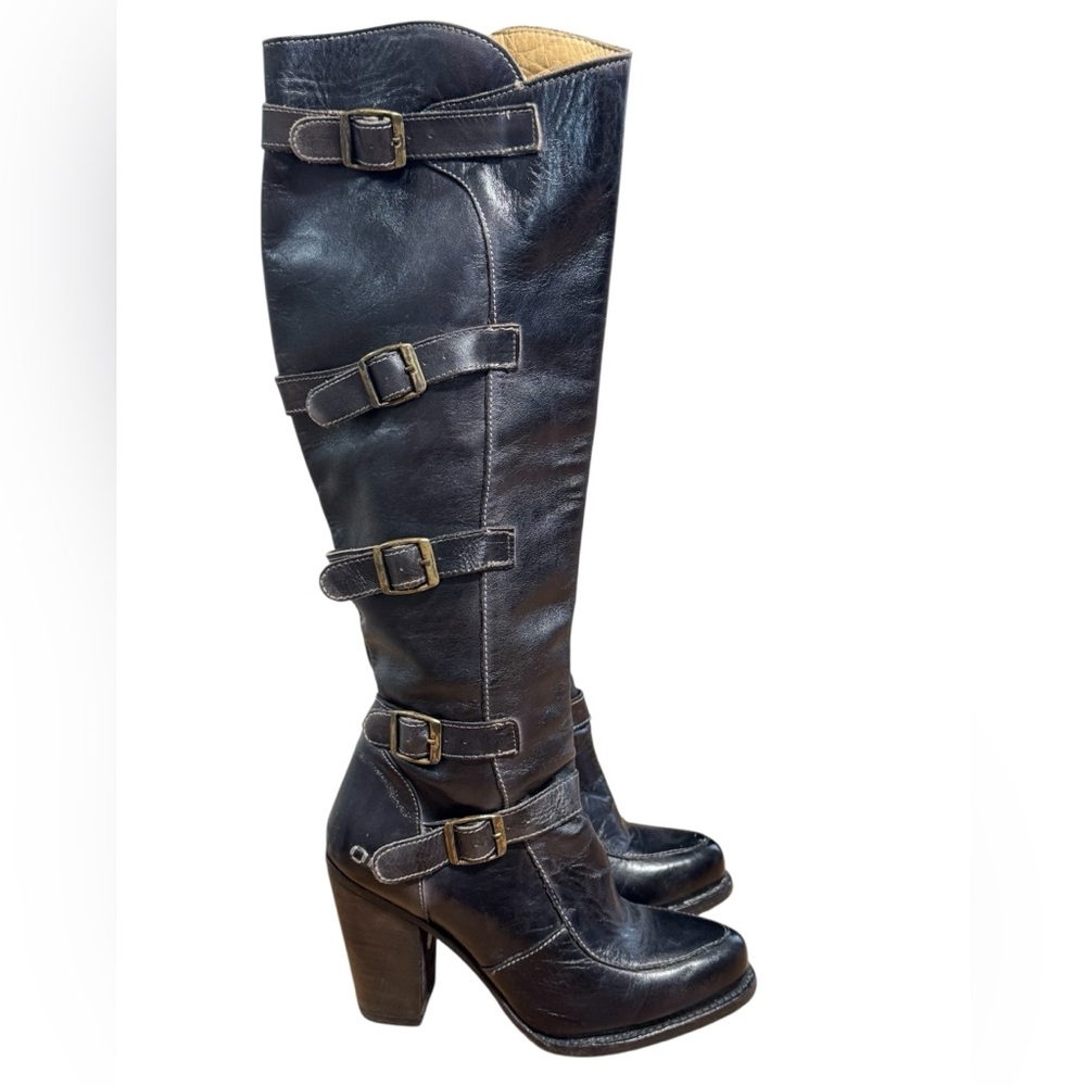 Bed Stu Black Heeled Boots
